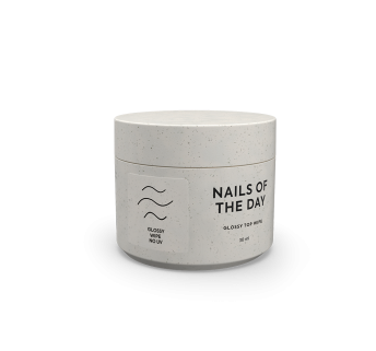 NAILSOFTHEDAY Glossy top wipe – глянцевий топ з липким шаром, без уф-фільтрів, 30 мл