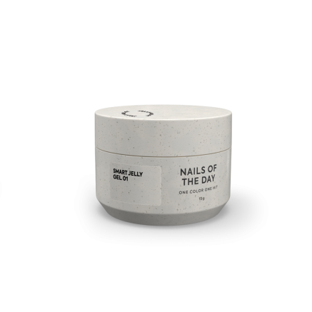 NAILSOFTHEDAY Smart Jelly gel 01 — прозорий будівельний гель желе для нігтів, 15 гм