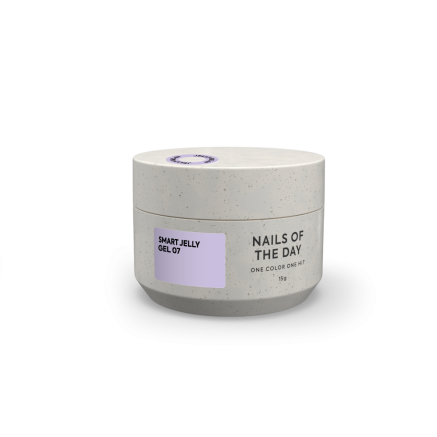 NAILSOFTHEDAY Smart Jelly gel 07 — ніжно–ліловий будівельний гель желе для нігтів, 15 гм