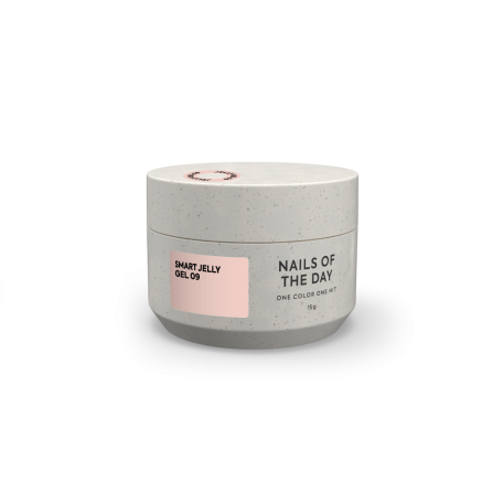 NAILSOFTHEDAY Smart Jelly gel 09 — молочно–бежевий будівельний гель желе для нігтів, 15 г