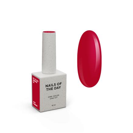NAILSOFTHEDAY Gel polish Jennifer — темно–малиновий гель-лак, що перекривається в один шар, 10 мл