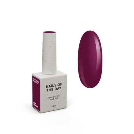 NAILSOFTHEDAY Gel polish Jolie — марсаловий гель лак для нігтів, що перекриває в один шар, 10 мл