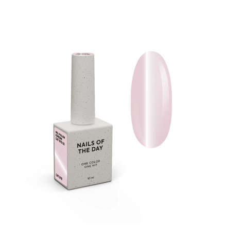 NAILSOFTHEDAY Korean cat eye 02 – світло-рожевий нюд з димкою гель-лак котяче око, 10 мл