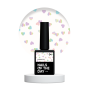 NAILSOFTHEDAY Kupidon top 04 — ніжне фінішне покриття для нігтів з голографічними сердечками, без липкого шару, 10 мл