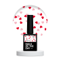 NAILSOFTHEDAY Kupidon top 01 — ніжне фінішне покриття для нігтів з насичено червоними та рожевими сердечками, без липкого шару, 10 мл