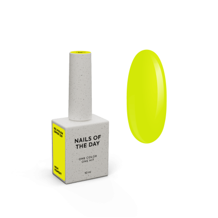 NAILSOFTHEDAY Gel polish Lemon особливий неоново-лимонний гель-лак, що перекривається в один шар, 10 мл