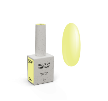 NAILSOFTHEDAY Gel polish Lemonade — лимонний пастельний гель-лак для нігтів, що перекриває в один шар, 10 мл