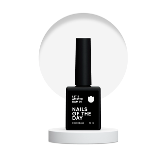 NAILSOFTHEDAY Lets Amsterdam 01 — прозоро–молочний камуфлююча база для нігтів, 10 мл