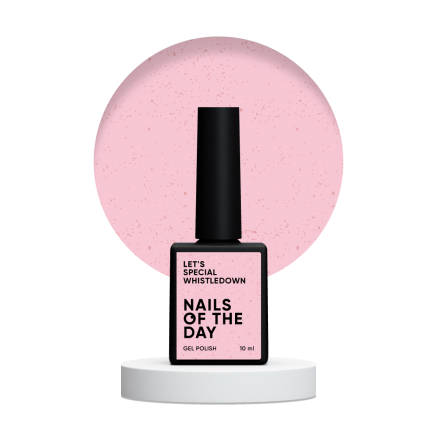 NAILSOFTHEDAY Lets special Whistledown — рожевий із золотою поталлю гель-лак для нігтів, 10 мл