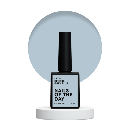 NAILSOFTHEDAY Lets special Grey blue — сіро–блакитний гель–лак для нігтів, що перекриває в один шар, 10 мл