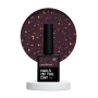 NAILSOFTHEDAY Malbec base potal 05 – фантастично-вітражна база з золотою поталлю, 10 мл