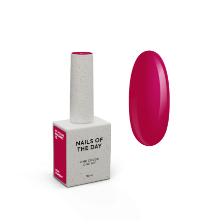 NAILSOFTHEDAY Gel polish Margaret — темна маджента гель лак для нігтів, що перекриває в один шар, 10 мл