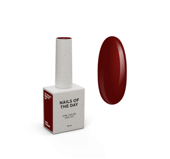 NAILSOFTHEDAY Gel polish Marilyn — бордовий (винний) гель-лак, що перекривається в один шар, 10 мл
