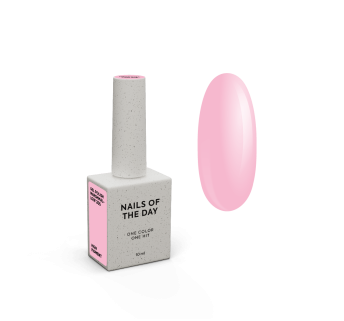 NAILSOFTHEDAY Gel polish Marshmallow — ніжно-рожевий гель-лак для нігтів, що перекриває в один шар, 10 мл