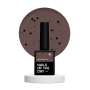 NAILSOFTHEDAY MiDots gel polish 10 — світло–коричневий гель лак з чорними крапочками для нігтів, 10 мл