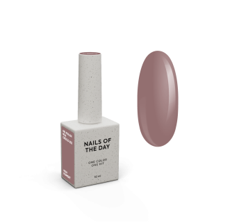 NAILSOFTHEDAY Gel polish Milk Choco — теплий шоколадий гель-лак, що перекривається в один шар, 10 мл