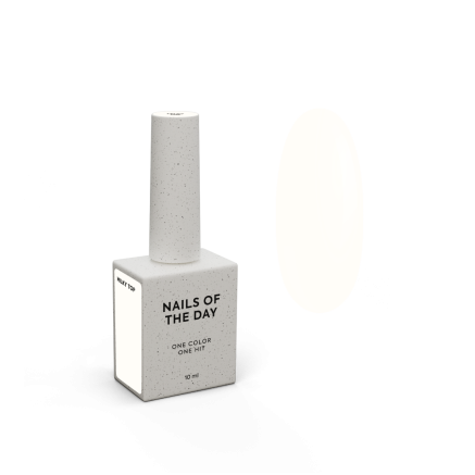 NAILSOFTHEDAY Milky top – ніжно-молочний топ без липкого шару для нігтів, 10 мл