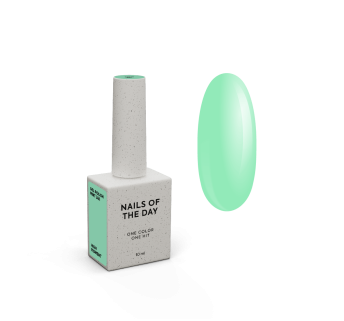NAILSOFTHEDAY Gel polish Mint — мятний гель-лак для нігтів, що перекриває в один шар, 10 мл