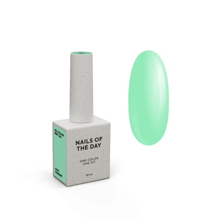 NAILSOFTHEDAY Gel polish Mint — мятний гель-лак для нігтів, що перекриває в один шар, 10 мл