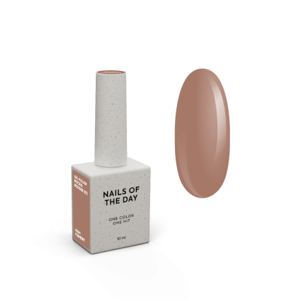 NAILSOFTHEDAY Gel polish Mocha Mousse — тепло карамельно-бежевий гель-лак, що перекривається в один шар, 10 мл
