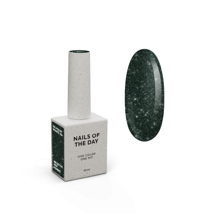 NAILSOFTHEDAY Gel polish Mohito — насичено темно-зелений світловідбиваючий гель лак, 10 мл
