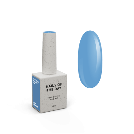 NAILSOFTHEDAY Gel polish Niagara — темно–волошковий гель–лак для нігтів, що перекриває в один шар, 10 мл