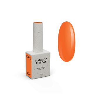 NAILSOFTHEDAY Gel polish Orange — оранжевый гель-лак для ногтей, перекрывающийся в один слой, 10 мл