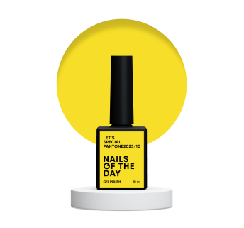 NAILSOFTHEDAY Let’s special Pantone2025/10 — сонячний жовтий гель–лак для нігтів, що перекриває в один шар, 10 мл