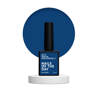 NAILSOFTHEDAY Let’s special Pantone2025/3 — глибокий темно-синій гель–лак для нігтів, що перекриває в один шар, 10 мл