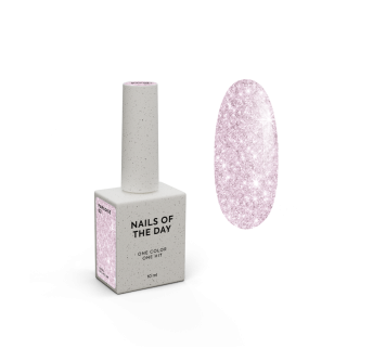 NAILSOFTHEDAY Gel polish Paradise 02 — ніжно-рожевий гель–лак для нігтів, що перекриває в один шар, 10 мл