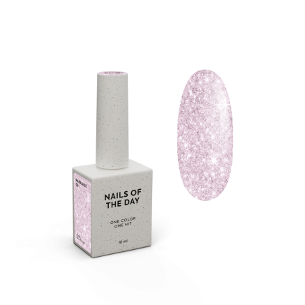 NAILSOFTHEDAY Gel polish Paradise 02 — ніжно-рожевий гель–лак для нігтів, що перекриває в один шар, 10 мл
