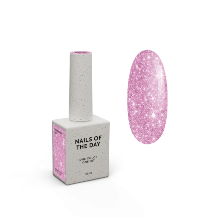 NAILSOFTHEDAY Gel polish Paradise 03 — яскраво-рожевий гель–лак для нігтів, що перекриває в один шар, 10 мл