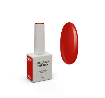 NAILSOFTHEDAY Gel polish Penelopa — глубокий червоний гель-лак для нігтів, що перекриває в один шар, 10 мл