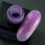 NAILSOFTHEDAY Potal base 21 – фіалкова/бузкова база з голографік стильною поталлю, 10 мл