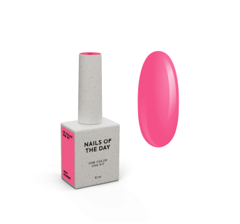 NAILSOFTHEDAY Gel polish Pink — рожевий гель-лак, що перекривається в один шар, 10 мл