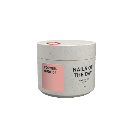 NAILSOFTHEDAY Polygel nude 04 — класичний нюдовий полігель, 30 г