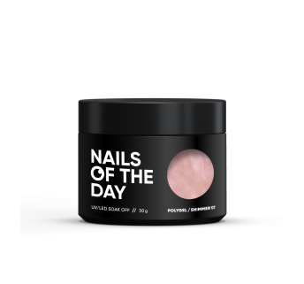 NAILSOFTHEDAY Polygel shimmer 07 — Полігель шампань з дрібним насиченим шиммером, 30 г