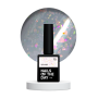 NAILSOFTHEDAY Potal base 15 – ніжно-молочна база з голографік стильною поталлю, 10 мл
