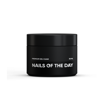 NAILSOFTHEDAY Premium gel clear — прозорий будівельний гель, 30 мл