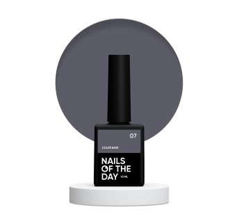 NAILSOFTHEDAY Сolor base 07 – кольорова база для нігтів (графітовий сірий), 10 мл