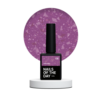 NAILSOFTHEDAY Potal base 08 бордова база з мідною поталлю, 10 мл