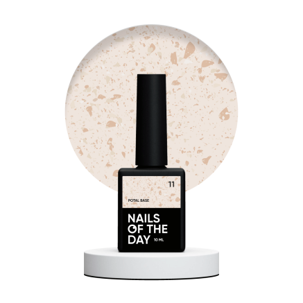 NAILSOFTHEDAY Potal base 11 молочно база з золотою поталлю, 10 мл