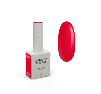 NAILSOFTHEDAY Gel polish Red — особливий червоний гель-лак, що перекривається в один шар, 10 мл