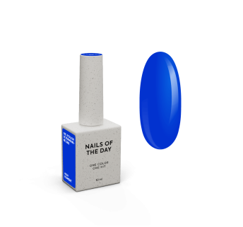 NAILSOFTHEDAY Gel polish Ultramarine — яскравий синій гель–лак для нігтів, що перекриває в один шар, 10 мл