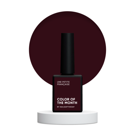 SOLD OUT NAILSOFTHEDAY Color of the month November 2024 Une petite française — колір місяця глибокий бордовий з легким винним підтоном, що перекривається в один шар, 10 мл