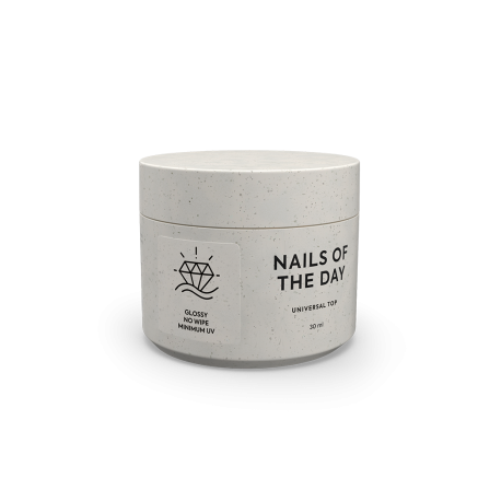 NAILSOFTHEDAY Universal top — глянцевий топ без липкого шару з мінімальним вмістом уф-фільтрів, 30 мл
