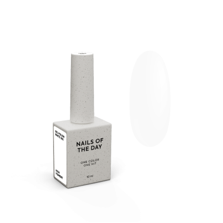 NAILSOFTHEDAY Gel polish White — особливий білий гель-лак, що перекривається в один шар, 10 мл