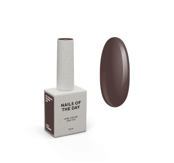 NAILSOFTHEDAY Gel polish Wonka — коричневий гель-лак, що перекривається в один шар, 10 мл