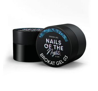 NAILSOFTHENIGHT Brokat gel 03 — дизайн гель с разноцветным брокатом и глитером для ногтей, 5 гм