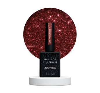 NAILSOFTHENIGHT Sangria gel polish — насичено червоний світловідбиваючий гель лак, 10 мл
